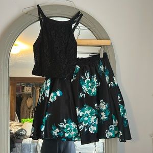 Two piece homecoming dress
